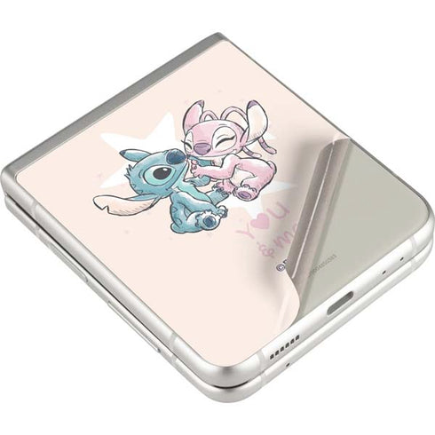 Disney Lilo and Stitch Stitch and Angel Galaxy Z Flip3 5G Skin